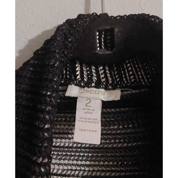 Chico's Sweater Cardigan For Women's Size 2(XL),Nilon And Spandex. - Picture 2 of 6